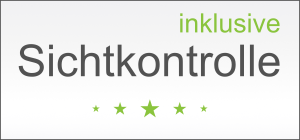 inklusive Sichtkontrolle